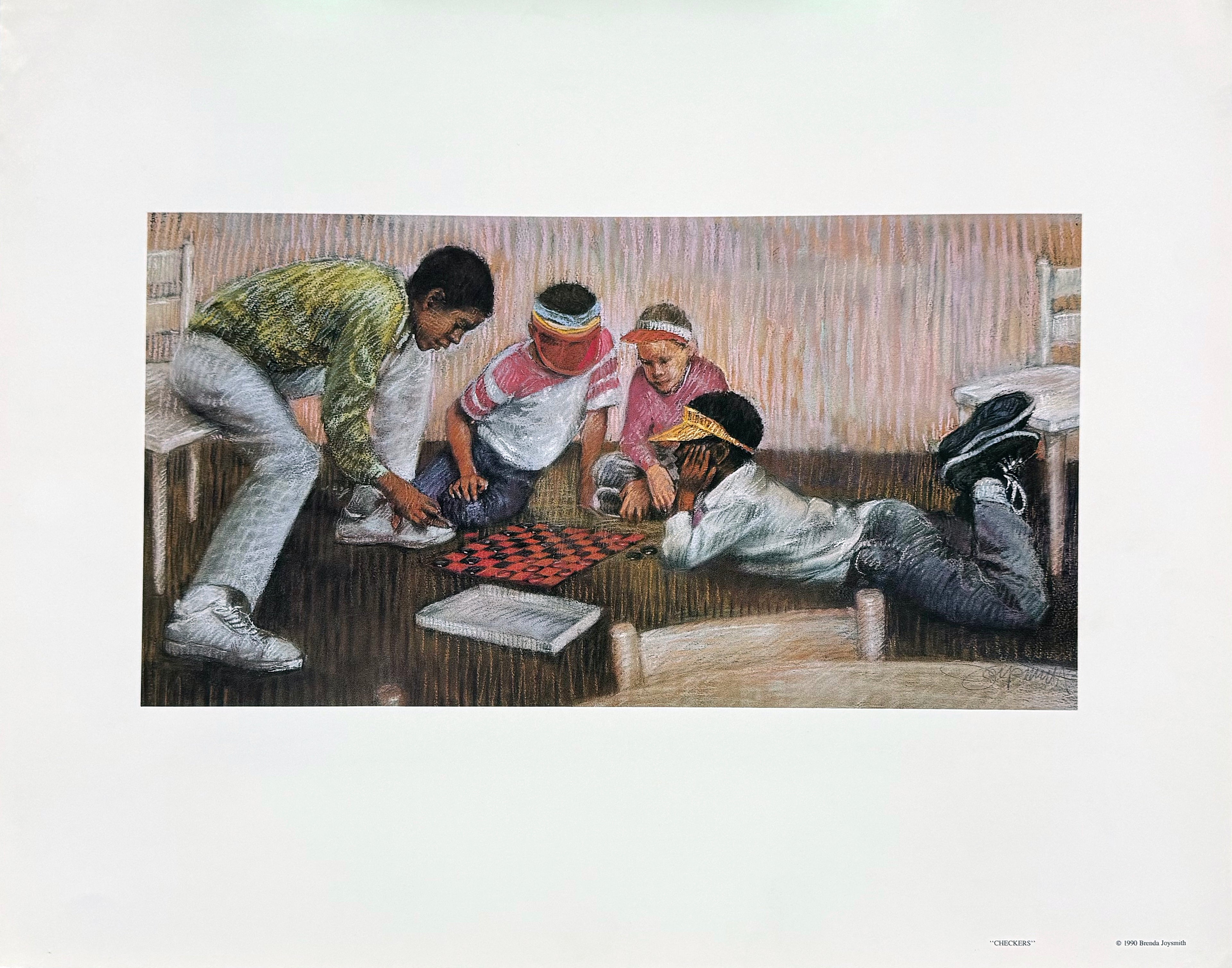 Checkers by Brenda Joysmith wall art 16 x 20 inches