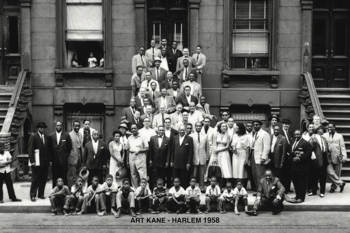 A Great Day in Harlem by Art Kane | Iconic Jazz Photography Wall Art Print | 24x36 inch