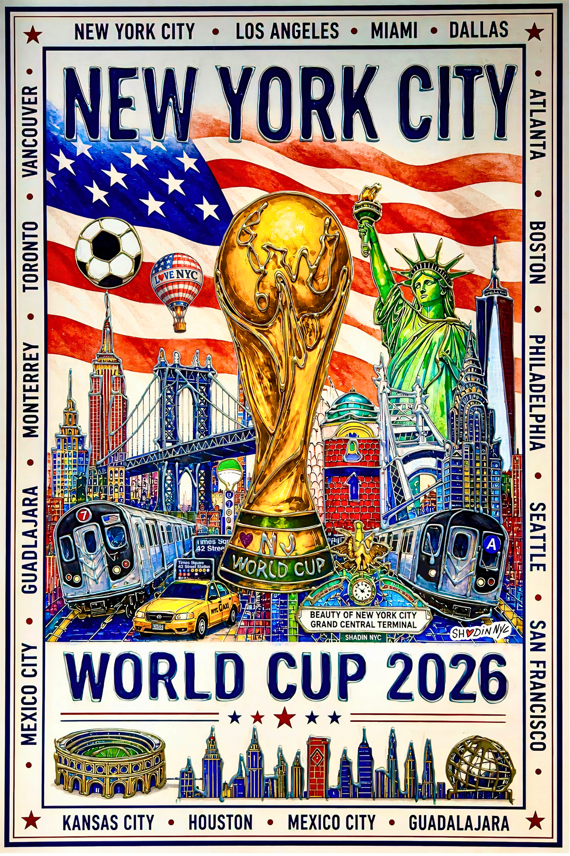 World Cup 2026 Art Print by Shadin 12 x 18
