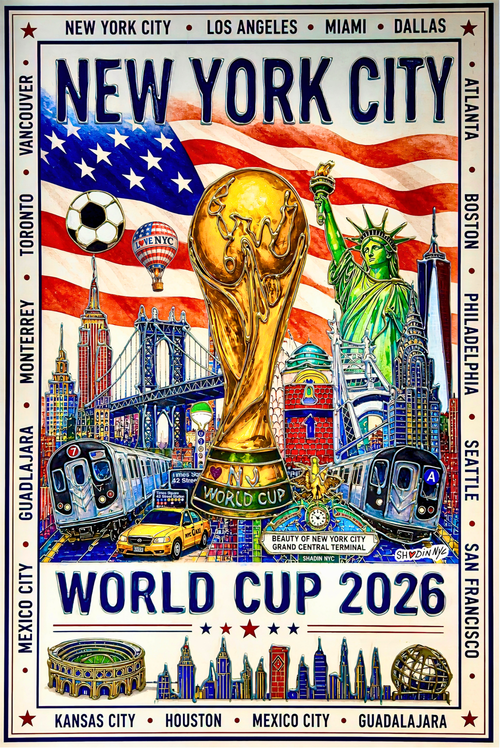 World Cup 2026 Art Print by Shadin 12 x 18