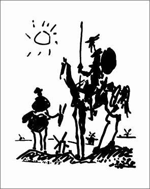 Don Quixote by Pablo Picasso Wall Art Decor 28x22