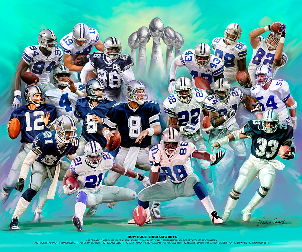 Gregory-Dallas Cowboy Legends 20 x 24 inches Wall Art Print
